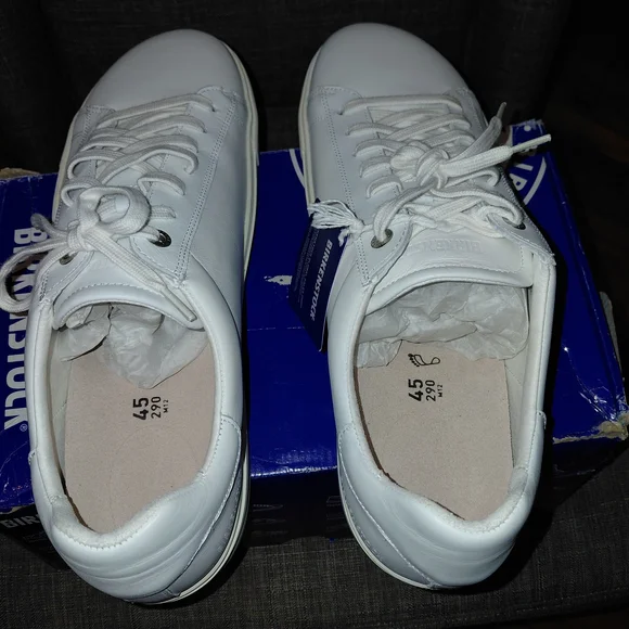 Birkenstock Bend Low Men's Classic White Sneakers - Picture 3 of 11